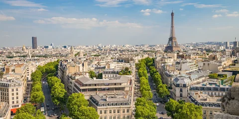 Vue aérienne de Paris et Île-de-France - Zone d'intervention GELINK INTERNATIONAL